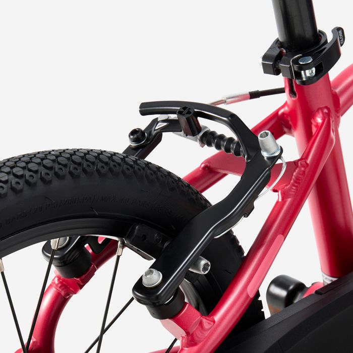 Bicicleta de Criança 16 polegadas 4-6 anos, DISCOVER 900 Rosa