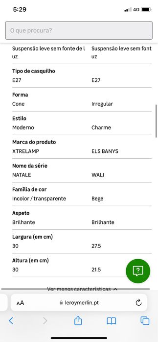 Candeeiro tecto NOVO