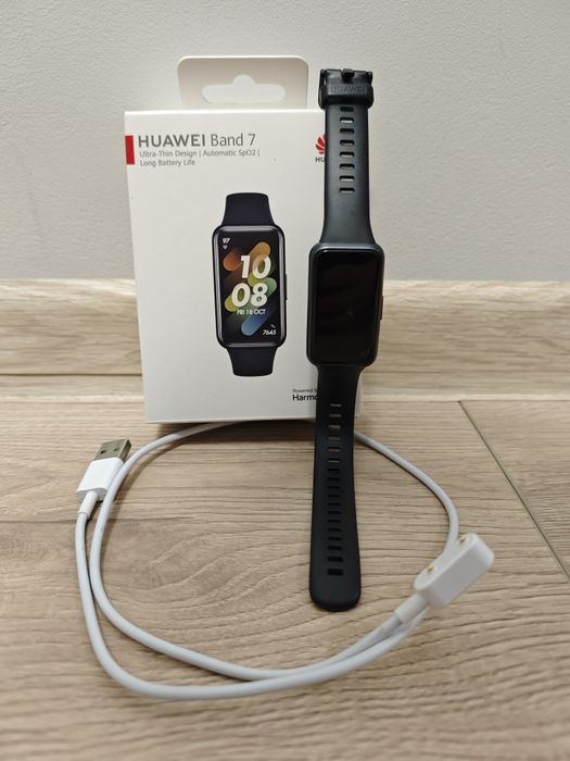 Huawei band 7, pełny zestaw, stan bardzo dobry