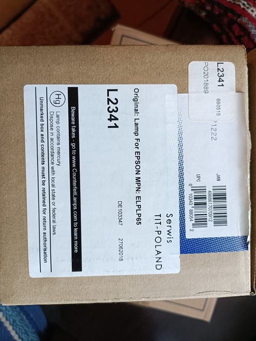 Epson ELPLP 65 żarnik oryginał