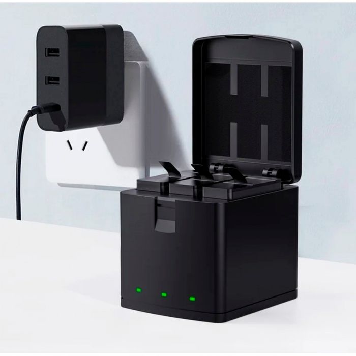 [В наявності] Комплект акумулятори та зарядний пристрій для екшн-камер