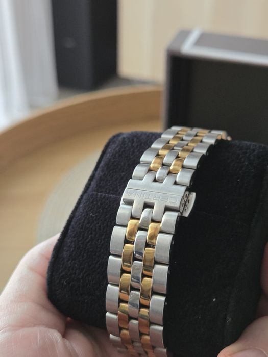 Certina DS Powermatic 80 Bicolor - full set, bardzo dobry stan.