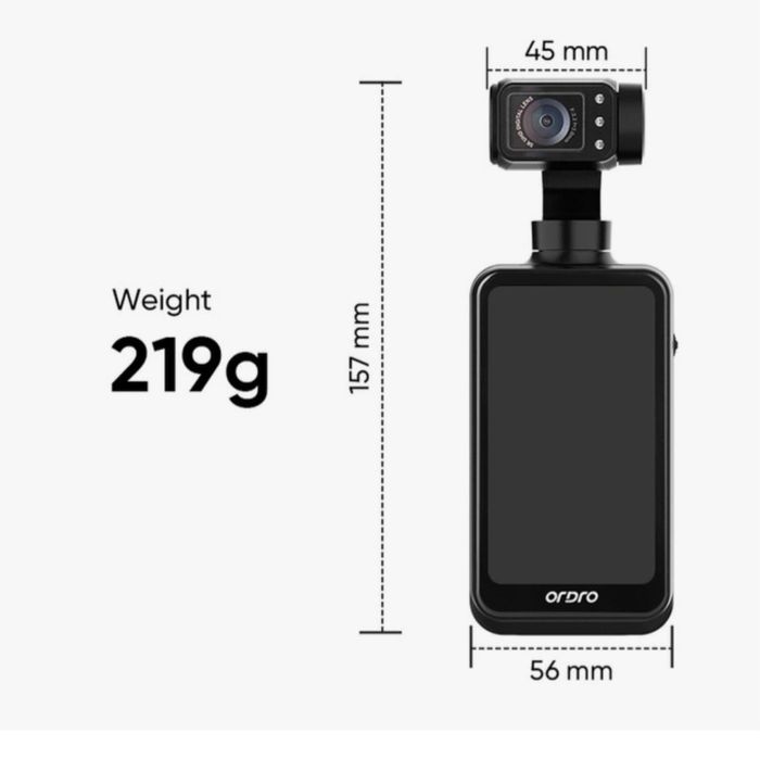 Ordro M5 Pocket 5K z kartą SD i pilotem z 3-osiowym gimbalem. Nowa