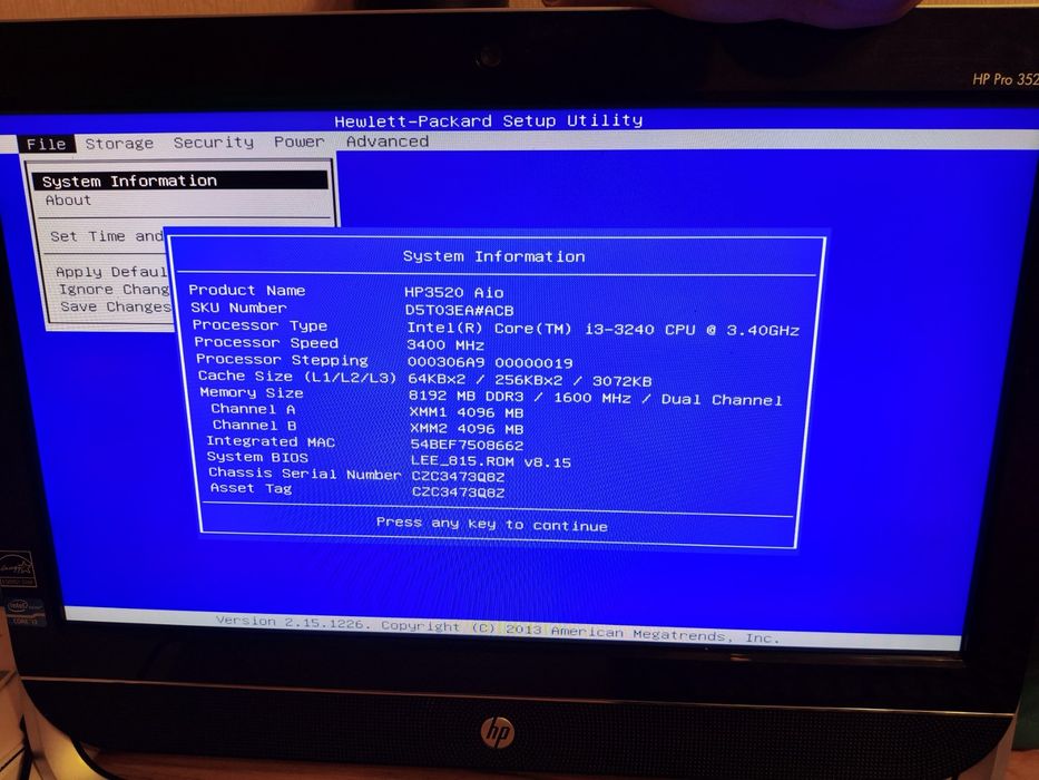 Продам моноблок HP Pro 3520 - Ідеальний для дому та офісу!