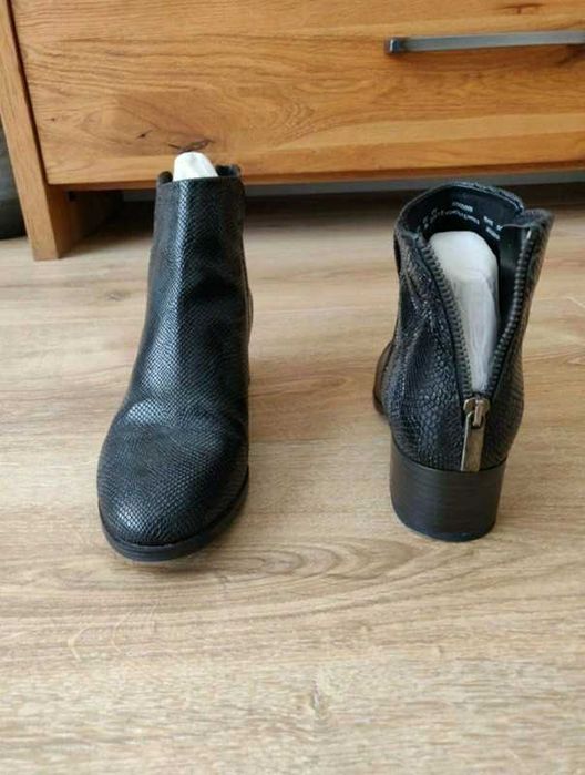 Clarks botas de tornozelo pretas 36 ou 35,5