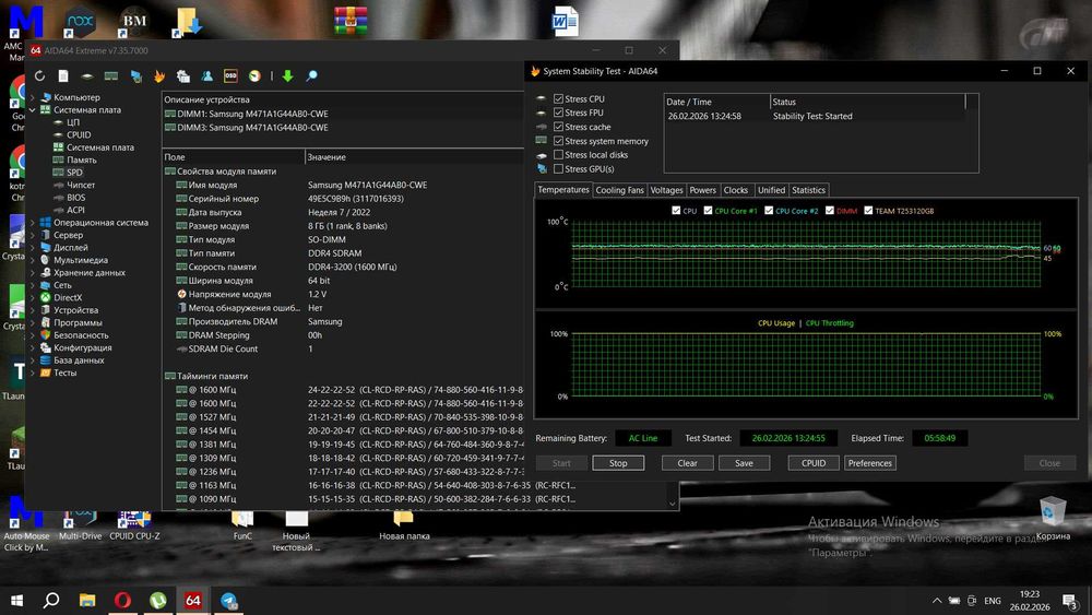 DDR4 16GB Samsung (2X8) 3200 MHz SO-DIMM Оперативна пам'ять