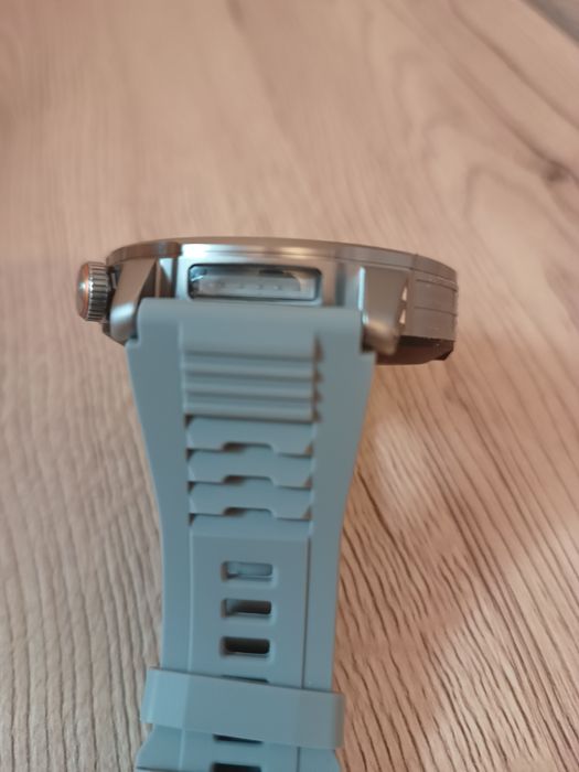 Smartwatch 1000mah amoled hd 1,85" srebrny/czarny