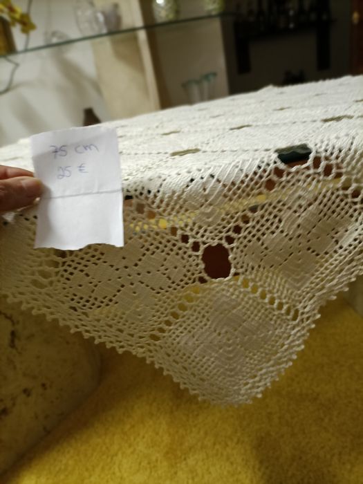 Toalhas de renda feitas á mão