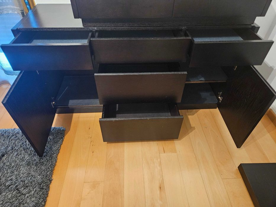 Mobília de Sala em Wengue + Mesa Jantar + 6 Cadeiras