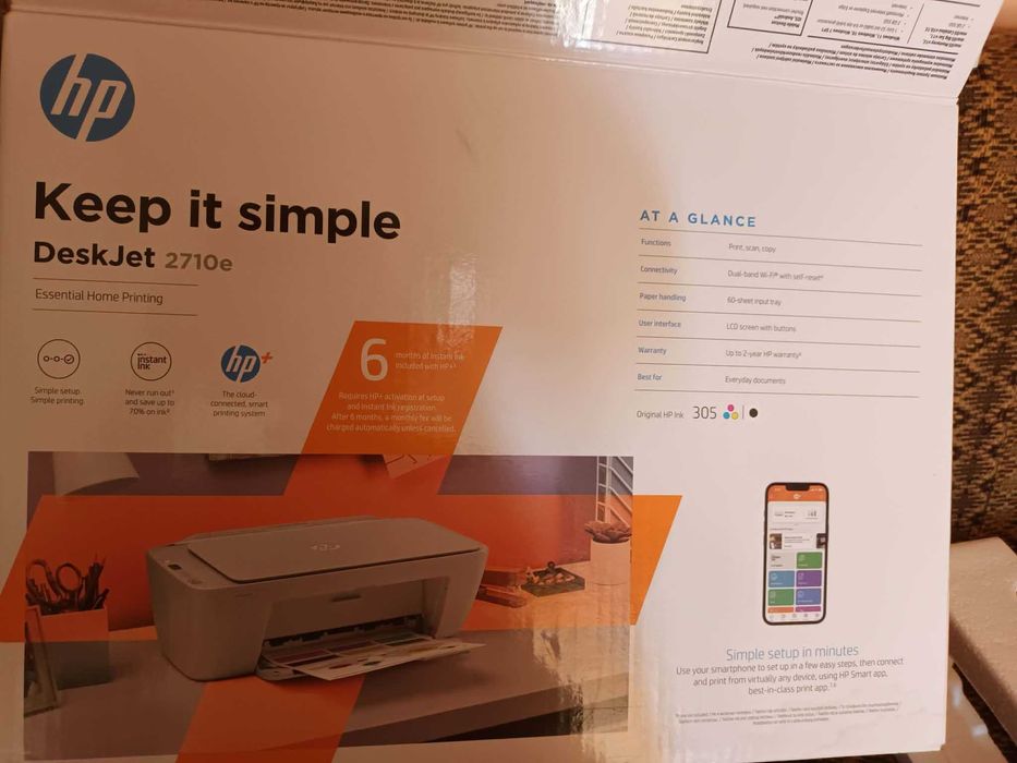 Sprzedam drukarke HP DeskJet 2710e, kupiona oklo dwa lata temu, nie uzywana