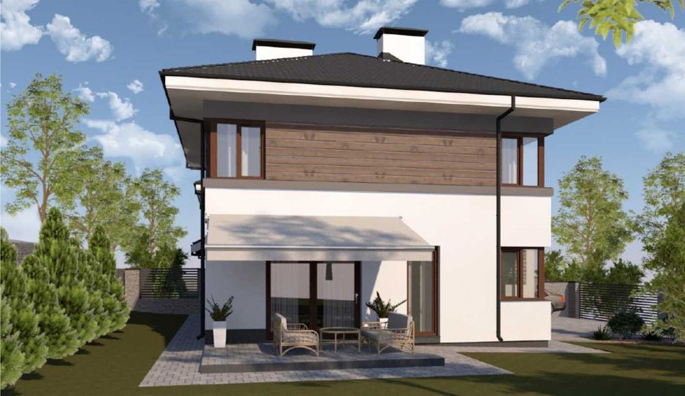 Котедж 165 кв. м з гаражем та ділянкою 4,8 соток