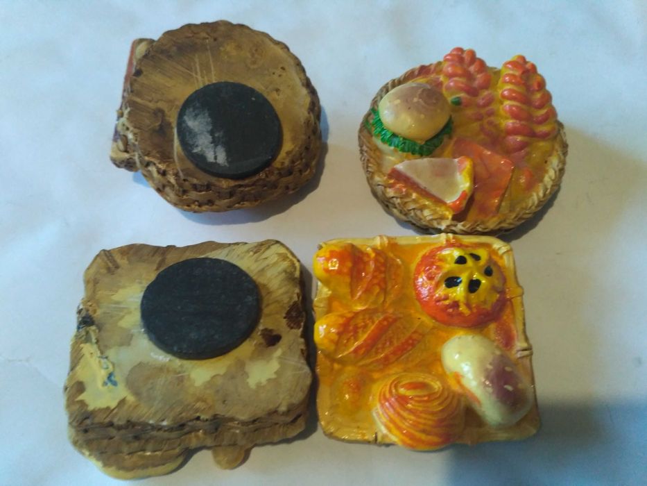 хлеб миниатюра выпечка булочка пицца магнит мини еда гамбургер батон