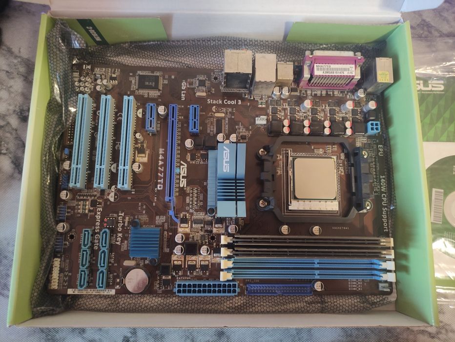 Сборка ASUS M4A77TD, AMD Phenom II, Crucial DDR3 4GB, видеокарта asus