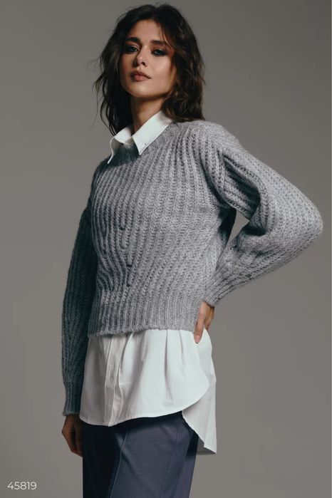 Сірий джемпер Gepur