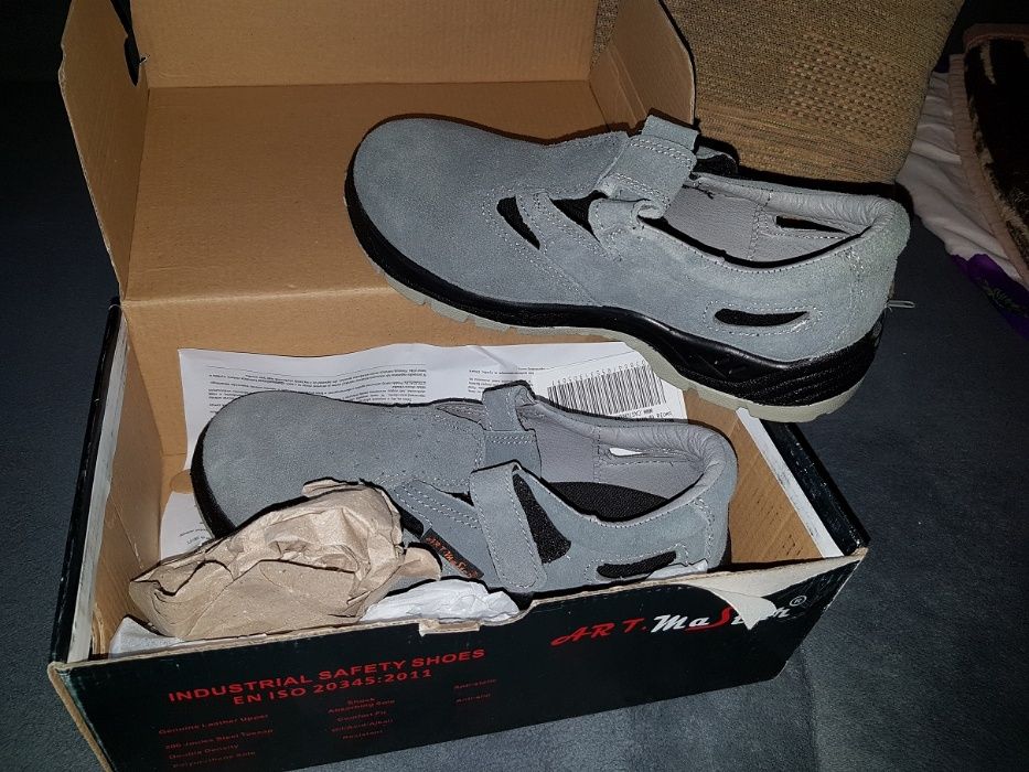 Buty Sandały Robocze 39 Zamsz