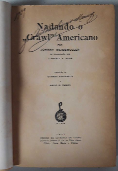 Livro Ref Par 2- Johnny Weissmuller - Nadando o Crawl Americano