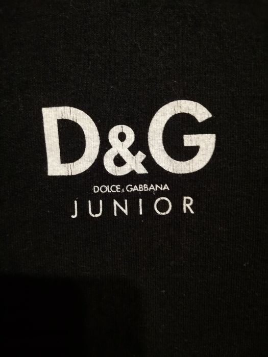 Dolce & Gabbana Junior t-shirt dziewczęcy rozm XL, 164 /170 cm, czarny