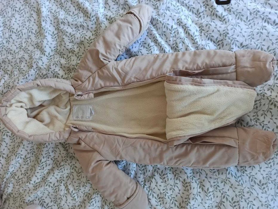 Macacão urso, abertura dupla total, para bebé 0-3 meses