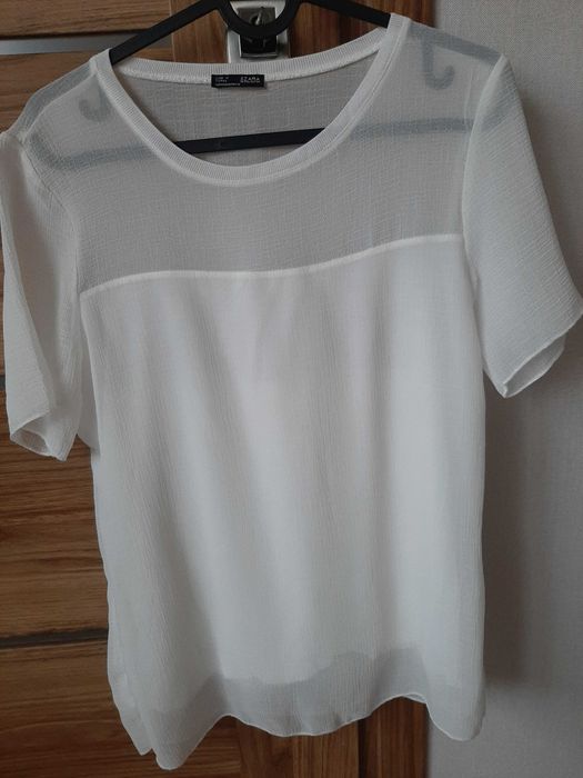 Elegancka biała  bluzka ZARA