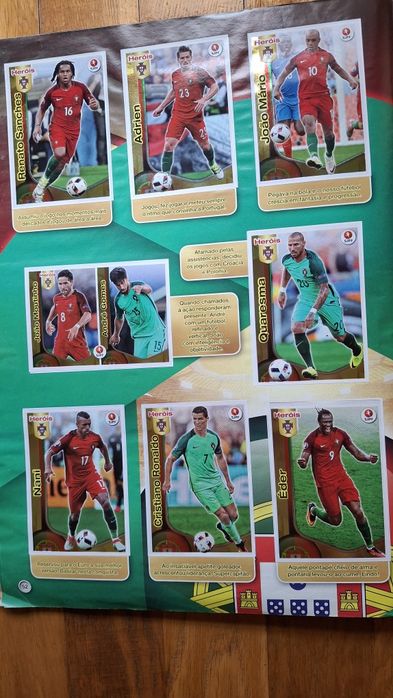 Caderneta Panini Futebol 2016-17 + Euro 2016 Portugal, Completa