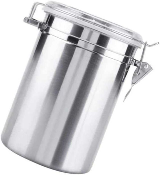 Pojemniki na kawę i inne  stal nierdzewna komplet 4 sztuki