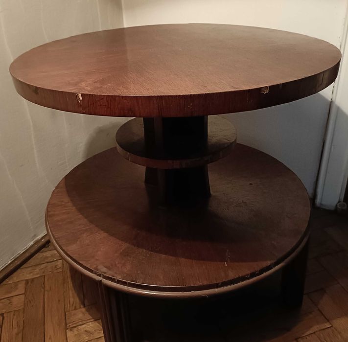 Stół orzech Art Deco lata 50 te