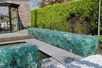 BRYŁY SZKLANE gabiony szkło do gabionów ogród 25 KG kurier gratis