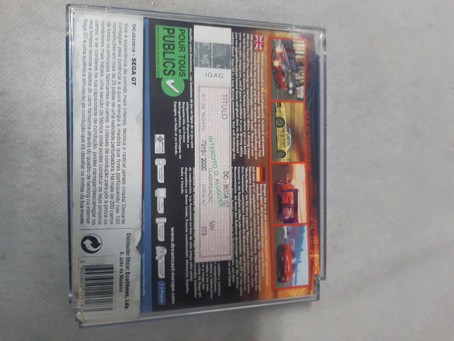 Sega Dreamcast Game Sega GT.64738893038337124