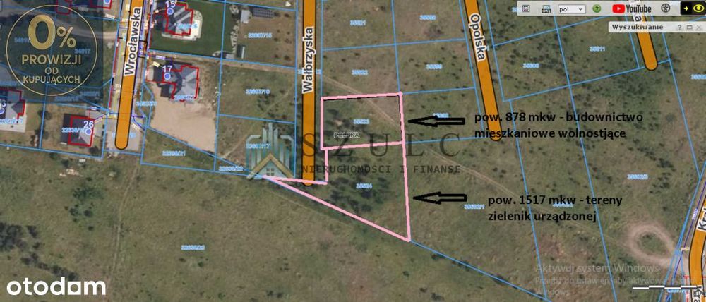 Działka przy ul. Wałbrzyskiej