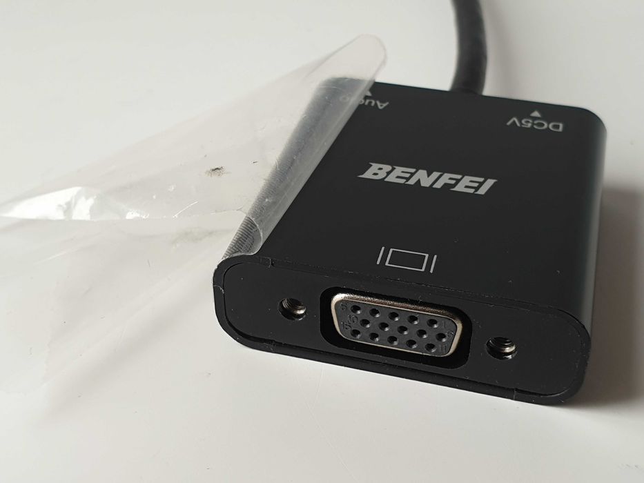 адаптер HDMI to VGA звуком аудіо  3,5 мм jack BENFEI + кабель комплект