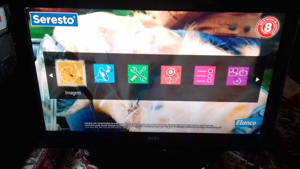 televisão marca saba 24 polegadas a trabalhar