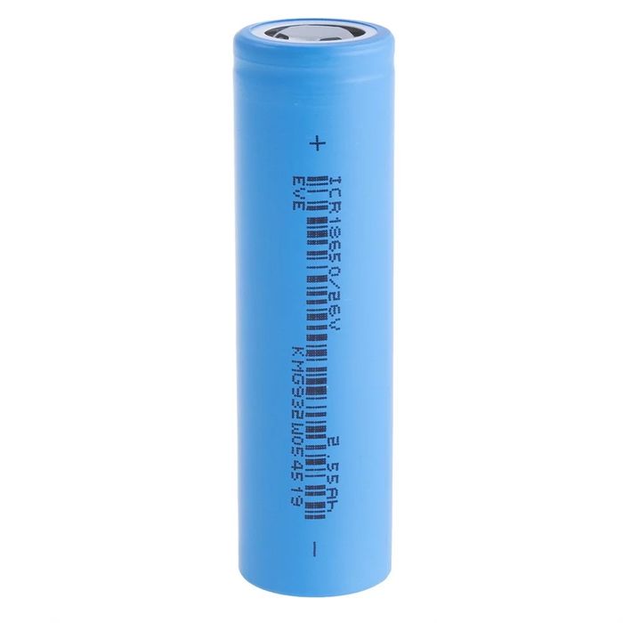 Літій-іонний акумулятори 2550mAh, 3.6V, 18650 EVE