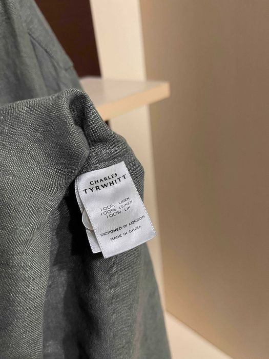 Charles Tyrwhitt, 100% льон преміум сорочка, рубашка  XXL/XL
