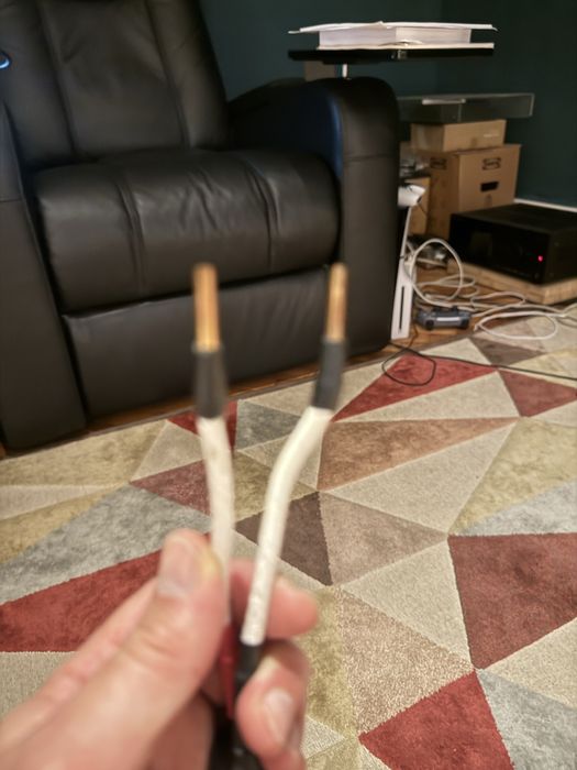 Cabos de coluna audiofilo, audiofidem cobre 2,5 metros bananas/espadas