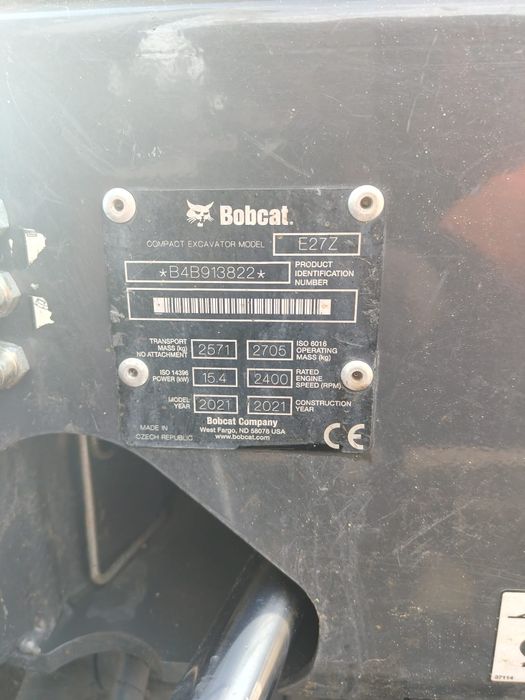 Minikoparka BOBCAT E27z