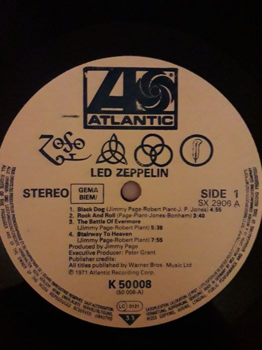 Led Zeppelin - Led Zeppelin IV. z kolekcji własnej.