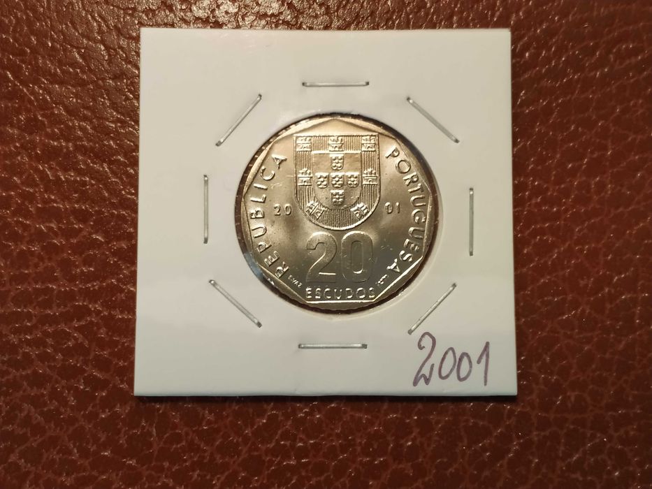 Portugal - moeda de 20 escudos de 2001