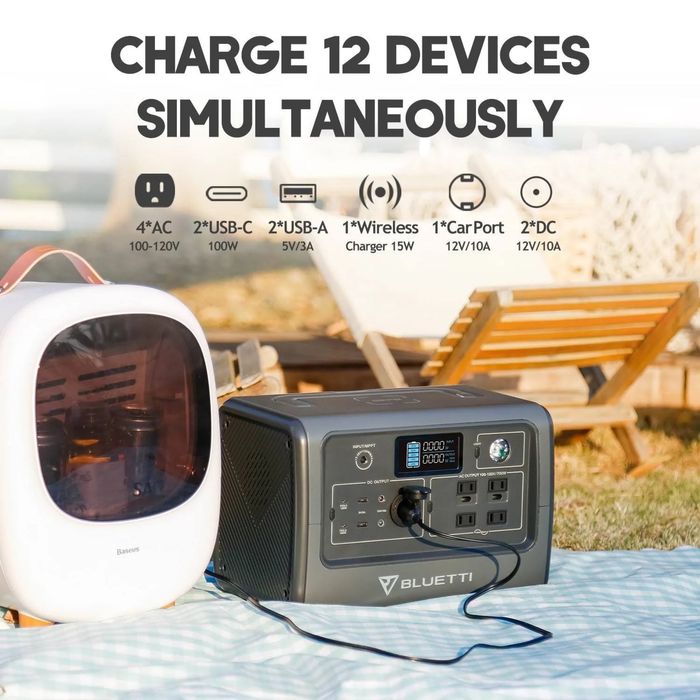 Bluetti EB70 Przenośna stacja zasilania (1000 W, 716 Wh)