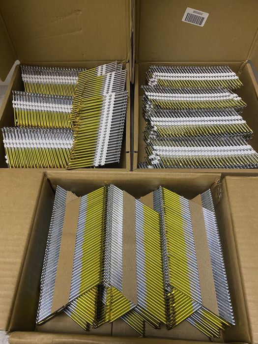 Цвях під нейлер 50/60/75/90мм в асортименті кут 21-30/34 пластик/папір