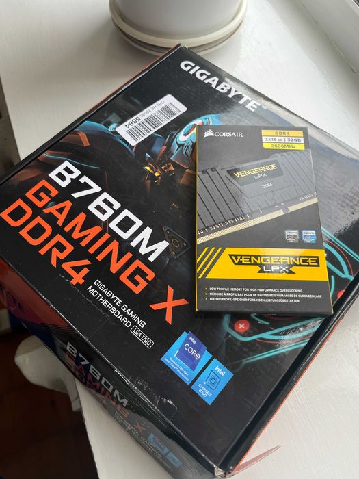 Зв'язка проц i7-12700F + Кулер+материнка Gigabyte B760M Gaming X + 32 Ram DDR4