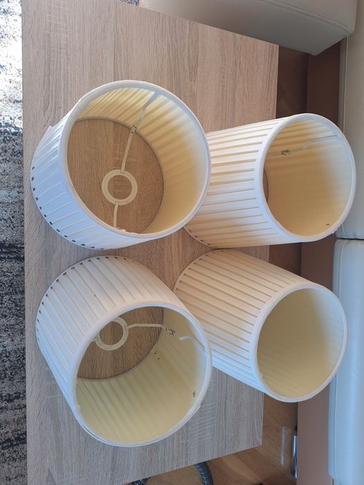 klosz abażur do lampy materiałowy kremowy monia lampa