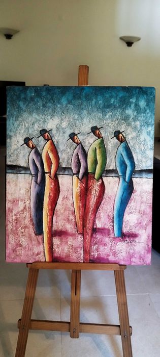 Tela 5 homens de chapéu