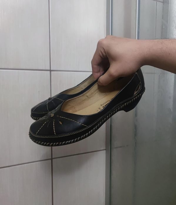 buty damskie 40 Dr. Jurgens mokasyny baleriny półbuty szare brązowe za