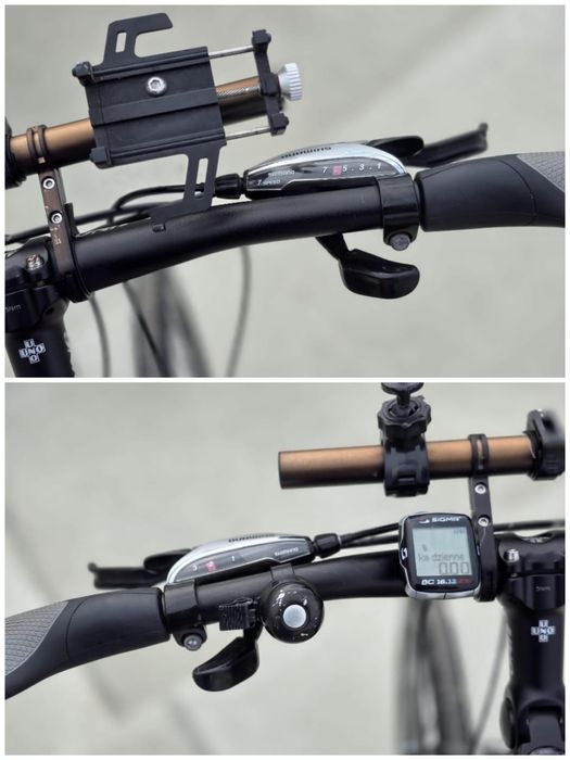 Unibike Flash 23". Rower Crossowy, serwisowany, bagaznik Ibera Ib-Ra4