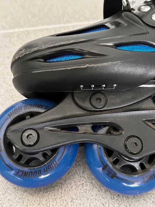 Patins em Linha + proteção + capacete