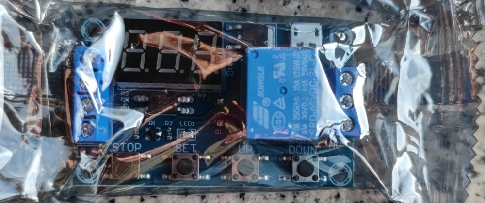 Relógio temporizador cíclico 5 a 30v novo, selado v429594356472227841