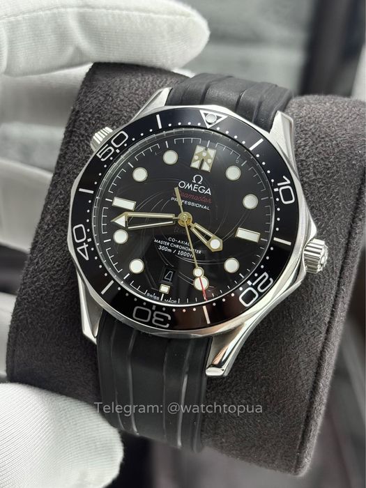 Годинник Omega Seamaster Black James Bond Омега