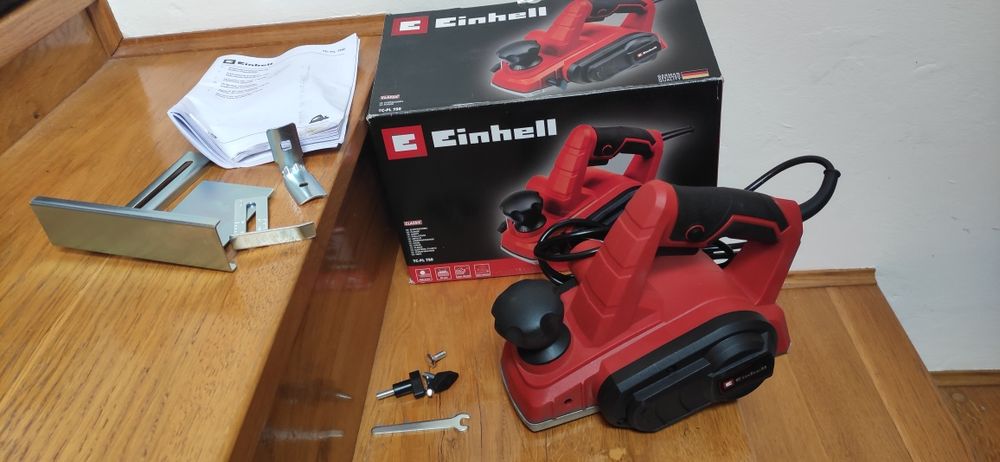 Strugarka elektryczna strug ręczny Einhell TC-PL 750 80mm zestaw