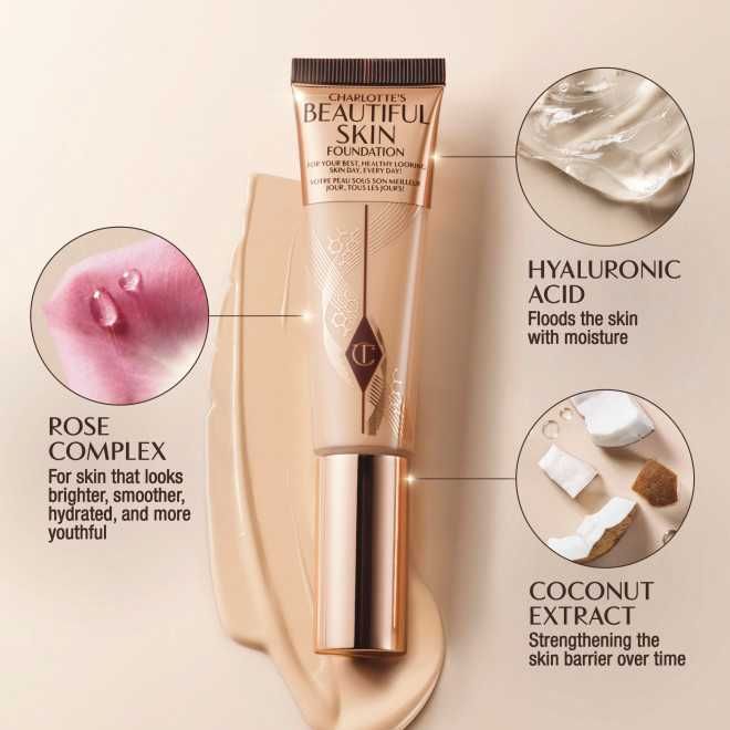 Podkład- CHARLOTTE'S beautiful skin foundation, 12 Neutral