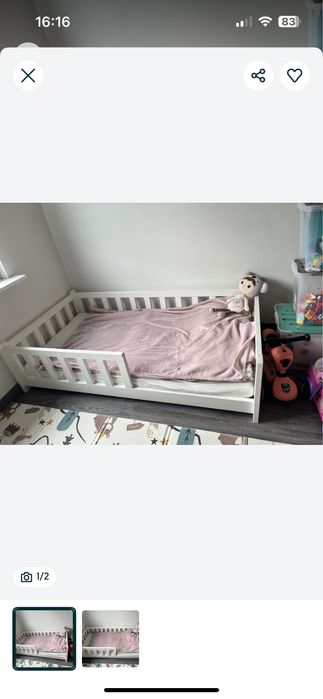 Lozko dla dziecka podlogowe 160x80